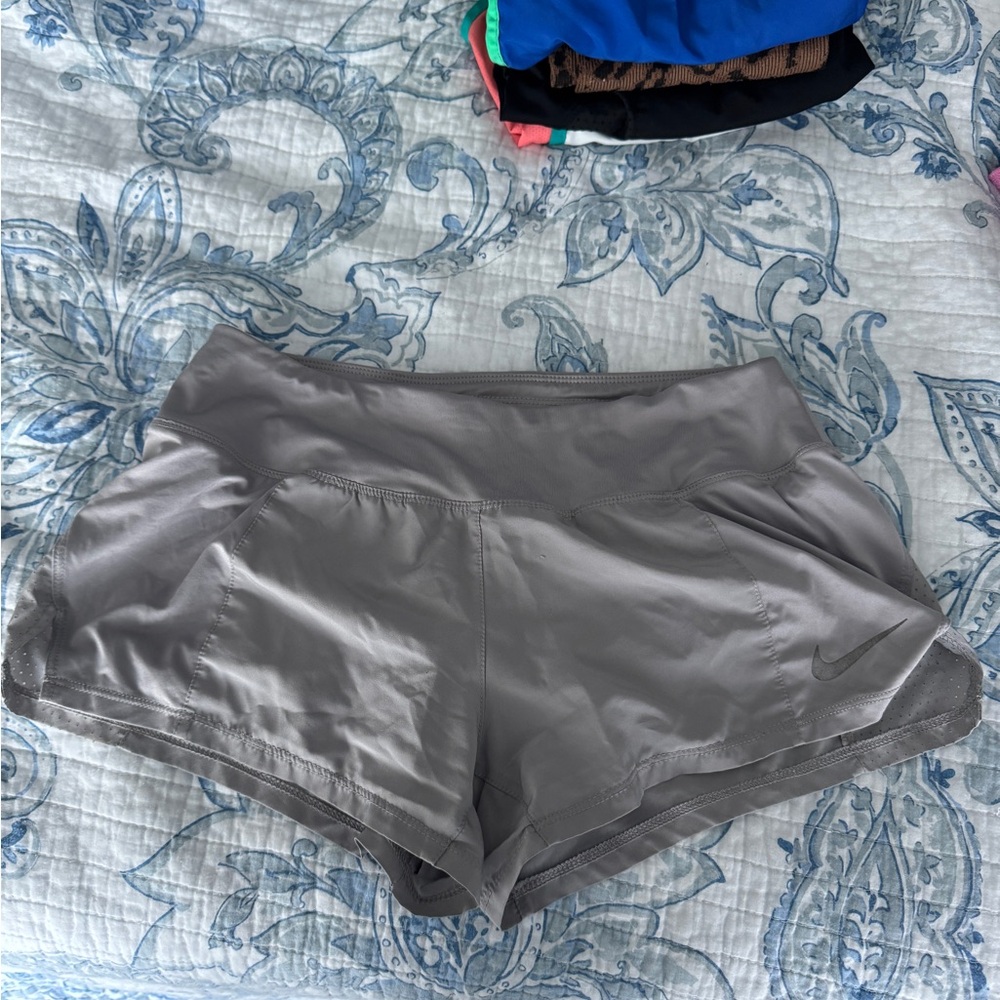 Nike Silver Gray Running Shorts